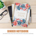 Personalized Monthly Academic Planner with Spiral Design
